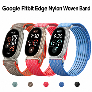 Correa de Reloj de Repuesto Transpirable de Nailon de 18 mm para Fitbit Edge, Resistente al Agua - Product Image 4
