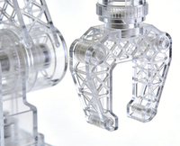Structure en treillis légère en résine transparente pour assemblage robotique imprimé en 3D, composant industriel de haute précision, résistant à 85°C