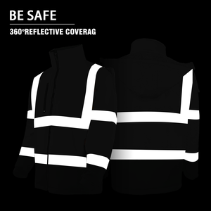 Vêtements de sécurité Veste réfléchissante imperméable Veste de sécurité pour les travailleurs de la construction et de la route Prix réduit - Product Image 4