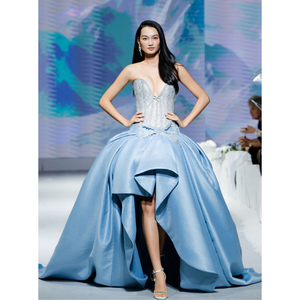 Fabricants de vêtements robe de soirée haut de gamme Enzo Leo robe pour femmes OEM ODM femmes style élégant haute qualité approvisionnement abordable - Product Image 3