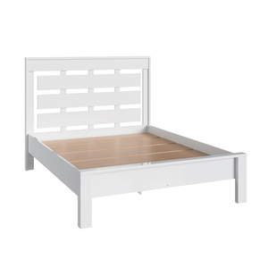 Juego de Cama Decibel Estilo Moderno, Diseño de Panel Blanco, Tamaño Queen para 2 Personas, Muebles Duraderos para Dormitorio Hechos de Tablero de Partículas - Product Image 1