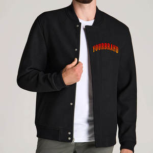 Veste universitaire décontractée pour homme, personnalisée, en laine, coupe-vent, imperméable, respirante, avec logo frontal, pour le printemps – Fabricant - Product Image 5