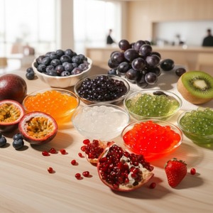 Boba rellena de jugo de 5 mm lista para comer para cadenas de bebidas - Product Image 2