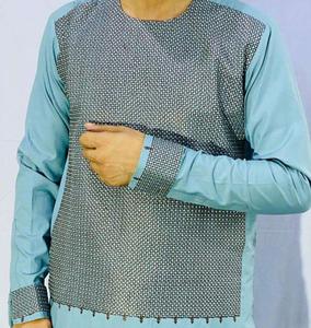 Afghani Shalwar Kameez Kurta para hombres, ropa de fiesta, vestidos informales en tela de algodón, nuevo diseño musulmán Shalwar Kameez para hombres - Product Image 6