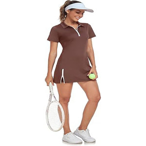 Conjunto de uniforme de tenis de LICRA 100% para mujer, cómodo ajuste holgado, ropa deportiva de la mejor calidad para mujer, venta al por mayor - Product Image 4