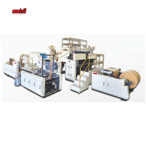 Fabricante de bolsas de papel con mango de cuerda trenzada Sistema de fondo cuadrado de alto rendimiento completamente automático - Product Image 4