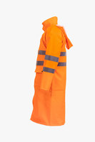 TOYTEX Imperméable long unisexe réutilisable, imperméable et réfléchissant, avec ou sans capuche, pour le camping et les activités de plein air, en polyester