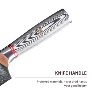 Commandes en gros personnalisées OEM ODM couteau de service professionnel japonais Damas couteau de chef de cuisine coupe légumes et fruits - Product Image 4