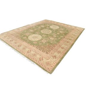Tapis d'intérieur turc fait main de style moderne, tapis floral vert de qualité supérieure pour salon, vente d'exportateur, commande en gros disponible - Product Image 3