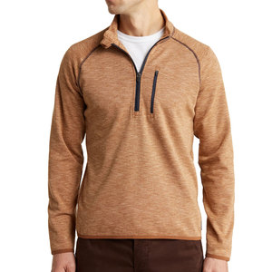 Sweat à capuche de sport à demi-fermeture éclair pour hommes de qualité supérieure écologique Logo personnalisé Sweat à manches longues à séchage rapide pour l'automne en gros - Product Image 5