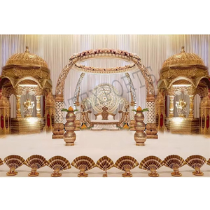Impresionante Mandap de Boda Estilo Maharaja de Sri Lanka, Mandap de Fibra para Bodas Indias, Mandap Tradicional para Celebraciones de Boda en el Reino Unido y Estados Unidos - Product Image 1
