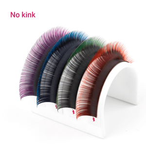 Extensiones de Pestañas Ombre Coreanas de Fibra PBT BC, Bandejas de Colores, Ligeras, Veganas, de Alta Calidad, Hechas a Mano - Product Image 3