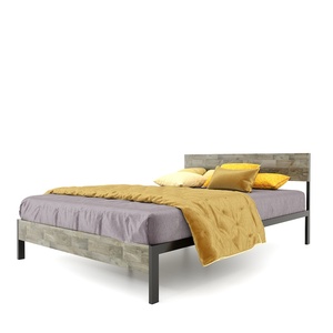 Modern Japanese Solid Wood <b>Double</b>/King <b>Bed</b> with Mango Wood Frame (GN68036) - Product Image 5