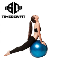 Yoga-Ball mit Eigenem Logo (PVC-frei) (55cm/65cm/75cm) für Pilates, Fitness, Gymnastik und Core-Training