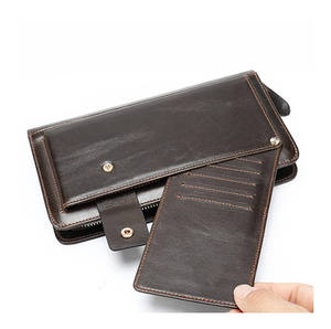 2023 Fashion Genuine Leather ID Card <b>Holder</b> Stylish <b>Wallet</b> Men Standing <b>Holder</b> for Business Card - Product Image 5