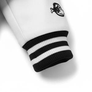 Streetwear Skull Varsity Jacket Hombres Mujeres Front Punk Style Bordado Béisbol College Prendas de abrigo Invierno Transpirable - Product Image 3