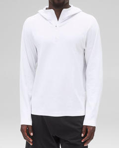 Sudadera con capucha elegante de media cremallera con mangas completas y peso medio para hombre, ropa deportiva de moda, Sudadera con capucha de tela de poliéster con logotipo personalizado - Product Image 1