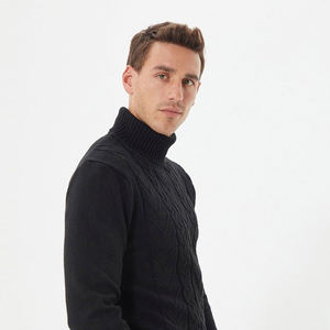 Sweats pour hommes en coton de haute qualité respirant avec des couleurs personnalisées taille et logo pull tricoté d'hiver respirant pour hommes - Product Image 3