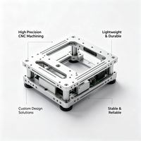 Châssis de robot mobile en acier inoxydable/aluminium usiné sur mesure par CNC, pièces OEM de précision, composants AGV AMR