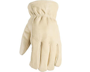 ถุงมือหนังสำหรับงานหนัก เสริมความแข็งแรงบริเวณฝ่ามือ ทนทาน ระบายอากาศได้ดี ป้องกันการฉีกขาด ปราศจากซิลิโคน ข้อมือตรง ไม่ผสมแป้ง เหมาะสำหรับงานสวน - Product Image 3