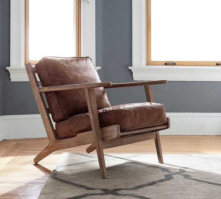 Italian style hotel lobby occasional luxury mid century modern leather upholstered accent recliner daiki armchair lounge chair