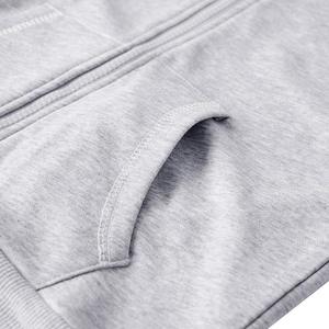 Sudaderas con capucha de mujer con cremallera y hombros caídos hechas a medida, ropa de calle de punto, logotipo impreso personalizado, Sudadera con capucha y sudadera de gran tamaño - Product Image 2