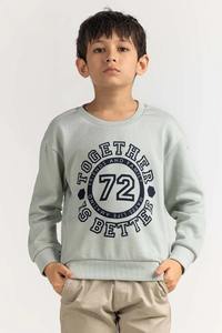 Sweatshirts pour enfants imprimés sur le thème des vacances pour garçons Pulls d'hiver en coton flocon de neige et renne - Product Image 4