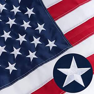 Drapeau américain 5x8 pieds, grand drapeau américain, étoiles brodées résistantes, rayures cousues, 3 œillets en laiton, drapeau USA 5x8 pieds, extérieur/intérieur - Product Image 4