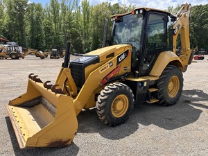 รถตักล้อยาง CAT 416F2 ปี 2019 พร้อมหัวเจาะไฮดรอลิก ปั๊มประสิทธิภาพสูง มอเตอร์เกียร์ เครื่องยนต์ ชิ้นส่วนหลัก PLC แบริ่ง ราคาถูก - Product Image 1