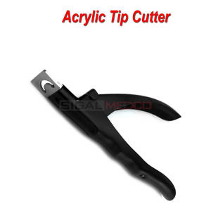 Cortador de puntas acrílicas, cortaúñas, Primavera, manicura, recortador de uñas postizas falsas, cortador de puntas acrílicas rectas de acero inoxidable negro - Product Image 2