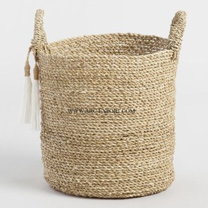 Marvellous Designer Brown Color Handmade <b>Rattan</b> <b>Storage</b> Organization Basket Greatest Quality Large Size Party Ware Gift Basket - Product Image 2