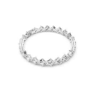 กำไลเพชรและมอสซาไนต์สังเคราะห์ 13.73 กะรัต ทรงเหลี่ยมมรกต ทอง 18KT, 14KT, 10KT และเงิน 925  ทองชมพู, ทองเหลือง, ทองขาว - Product Image 5