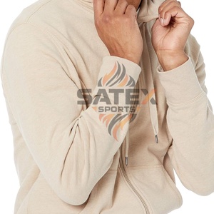 Vente flash Nouveauté Sweat à capuche zippé pour homme en hiver 100% coton polaire respirant écologique anti-boulochage style unique - Product Image 3