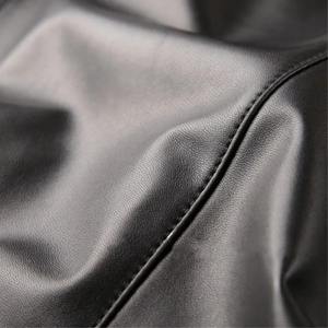 Chaqueta de cuero de PU de moda de estilo americano Chaqueta de cuero unisex versátil de calle alta suelta - Product Image 3