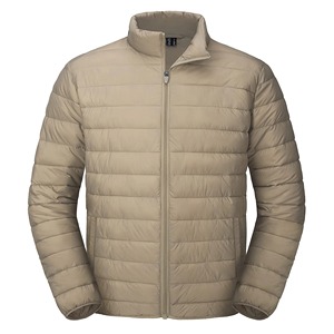 Chaquetas de invierno a prueba de viento con estilo informal Chaquetas de hombre con cremallera de alta calidad Chaqueta acolchada con cuello vuelto personalizada - Product Image 5