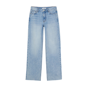 Jeans en denim pour femmes de qualité supérieure en gros, décontractés, respirants, logo personnalisé, lavés, coupe régulière, grande taille BD - Product Image 1