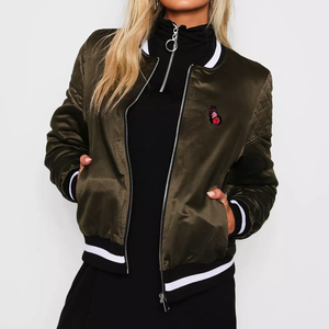 Chaqueta Bomber de Invierno para Mujer, Estilo Moderno y Personalizado, de Lujo, con Bordado, Tela Oxford, Resistente al Viento y Transpirable - Product Image 5