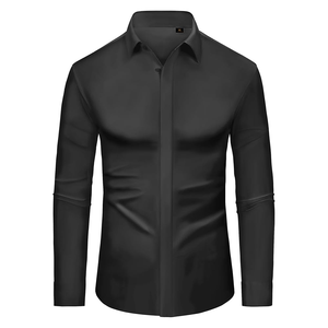 Camisas de vestir de alta calidad para hombre, transpirables camisas de manga larga con botones para hombre, camisa Formal de negocios - Product Image 4
