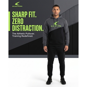 Sweat à capuche zippé pour homme, coupe ajustée, en molleton épais 500 grammes coton-polyester, style streetwear pour la gym, personnalisable OEM, impression numérique - Product Image 5