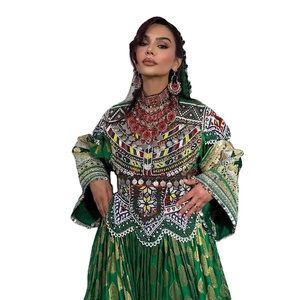 Maxi vestido tradicional afgano nuevo estilo apliques de moda terciopelo modesto ropa de fiesta de boda para mujer - Product Image 1
