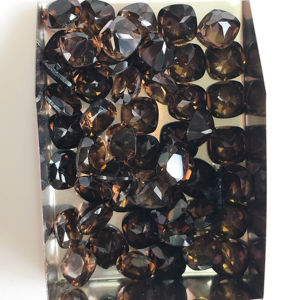 ควอตซ์สโมคกี้ธรรมชาติ 8 มม. ทรงคุชชั่นคัต คุณภาพดีที่สุด สำหรับทำเครื่องประดับ - Product Image 2