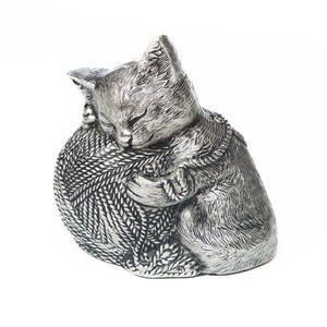 ลูกคิตตี้ขี้เถ้าเถ้ากระดูกสัตว์เลี้ยงโบราณซิลเวอร์เรดินซ์ - Product Image 1