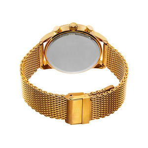 นาฬิกาข้อมือควอตซ์ดีไซน์คลาสสิกสำหรับผู้ชาย แบรนด์ดัง ดีไซน์สีทอง ขายส่ง - Product Image 4