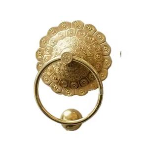 Heurtoir de porte antique en laiton fini or Heurtoir de porte antique Poignée de meuble Accessoires de quincaillerie pour meubles d'hôtel à domicile - Product Image 4