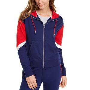 Sudadera con Capucha de Manga Larga con Cierre Completo para Mujer, Personalizada de Fábrica de Ropa 2025, 100% Poliéster, Felpa, para Correr, Sudadera con Capucha Lisa para Mujer, OEM/ODM - Product Image 1