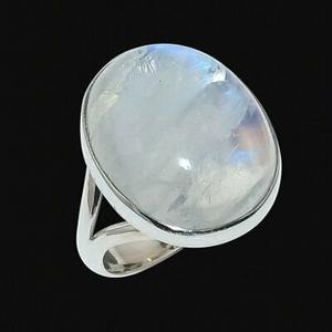 Anillo de Plata de Ley 925 Hecho a Mano, Estilo Boho, con Piedra Lunar, Joyería Moderna para Mujer, Regalo para Fiesta - Product Image 2