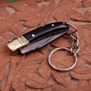 Couteau de camp de poche pliant fait à la main avec gaine en cuir personnalisable OEM prix de gros pour la pêche - Product Image 6