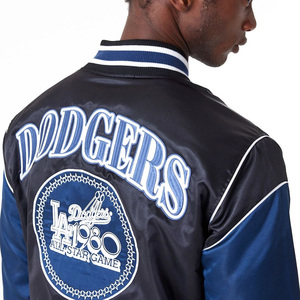 Wholesale Custom Best Quality Streetwear Men College Satin Varsity <b>Jacket</b> <b>Waterproof</b> Eco-Friendly Thick <b>Winter</b> - Product Image 3