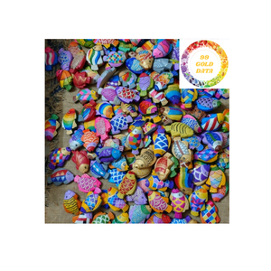 Poisson sculpté en bois naturel cadeau décoratif fait à la main approvisionnement en gros - Product Image 5