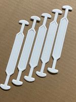 Poignées en plastique pour boîtes de transport, type Canton, en carton et plastique